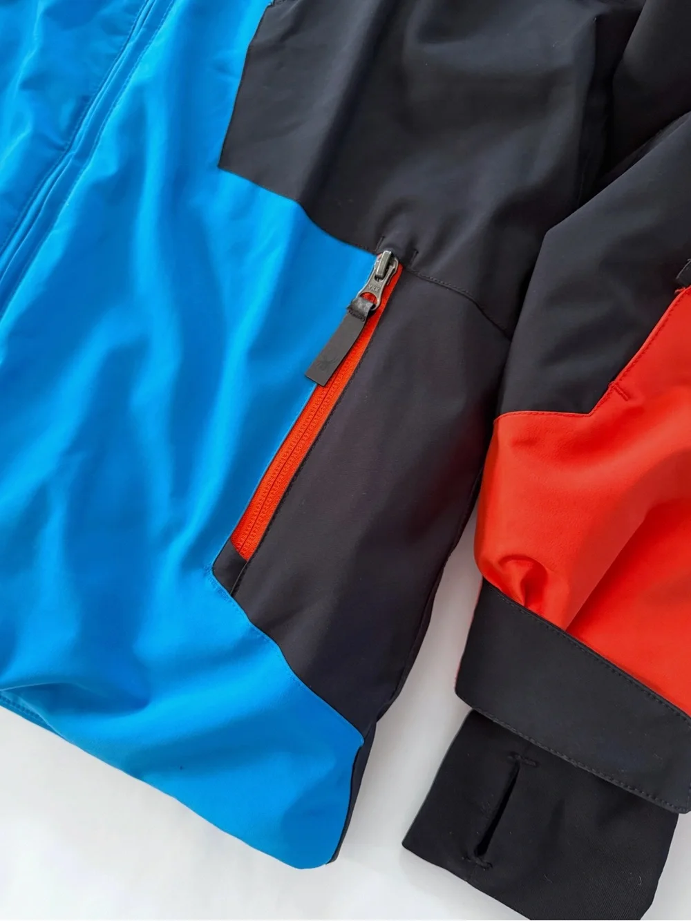 Spyder Boys 16 Blue Red Black Insulated Ski Jacket Hooded Sportswear Gorpcore